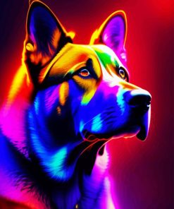 Colorful Dog Diamond Painting