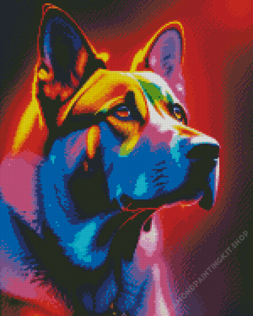 Colorful Dog Diamond Painting