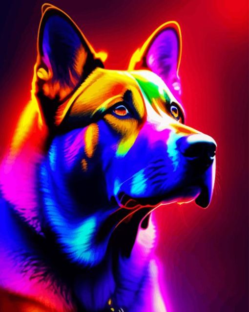 Colorful Dog Diamond Painting