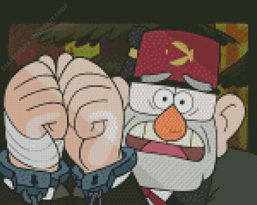 Grunkle Stan Handcuffed Diamond Painting