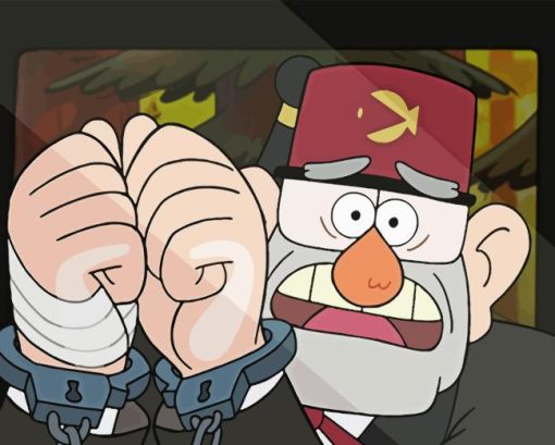 Grunkle Stan Handcuffed Diamond Painting