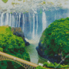 Zimbabwe Waterfalls Landscape Diamond Painting