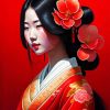 Beautifull Japanese Girl Diamond Painting