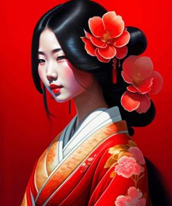 Beautifull Japanese Girl Diamond Painting