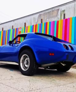 Blue 79 Corvette Chevrolet Diamond Painting