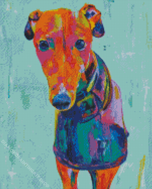 Colorful Greyhound Art Diamond Painting