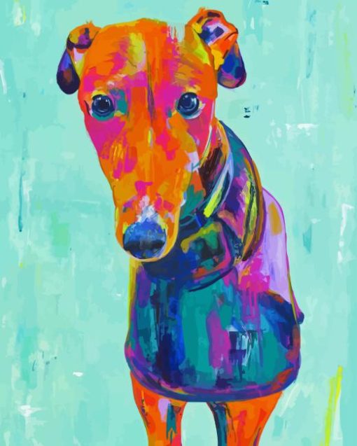 Colorful Greyhound Art Diamond Painting