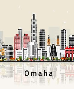 Omaha Poster Art Diamond Painting