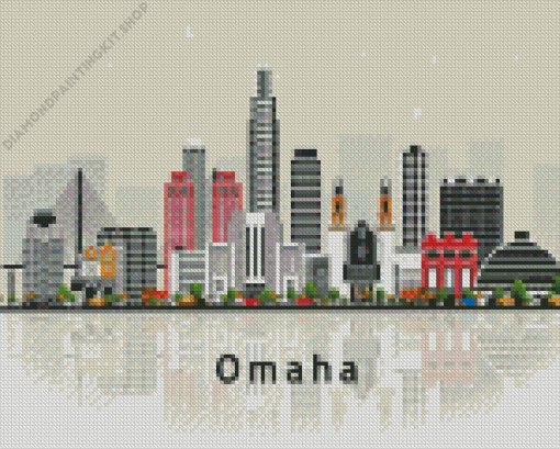 Omaha Poster Art Diamond Painting