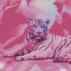 Tiger in Pink Diamond Painting