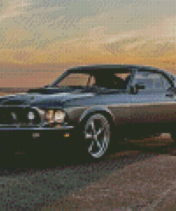 69 Ford Mustang Diamond Painting