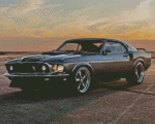 69 Ford Mustang Diamond Painting