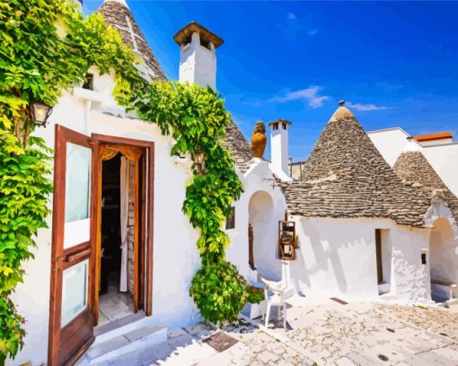 Alberobello Italy House Diamond Painting