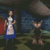 American McGee Alice and Cat Diamond Painting