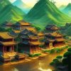 Ancient Chinese Village Diamond Painting