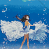 Anime Girl Under Water Diamond Painting