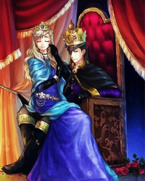 King And Queen Anime Diamond Painting