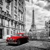 Artistic Paris In Black And White Diamond Painting