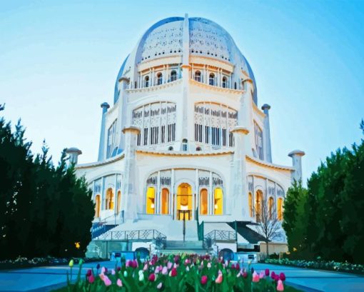 Bahai House of Worship Diamond Painting