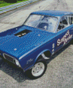 Barracuda Gasser Car Diamond Painting