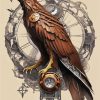 Beautiful Steampunk Sharp Eagle Diamond Painting