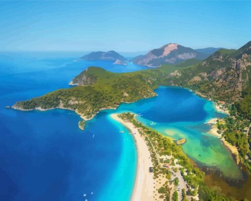 The Blue Lagoon in Oludeniz Diamond Painting