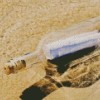 Bottle On Beach Diamond Painting