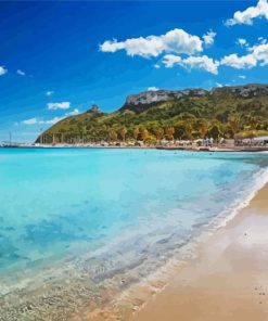 Cagliari Beach Diamond Painting