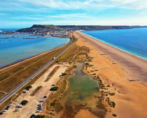 Chesil Beach Diamond Painting