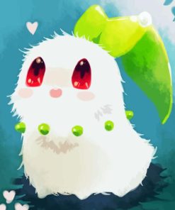 Chikorita Diamond Painting