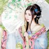 Chinese Woman With Umbrella Diamond Painting