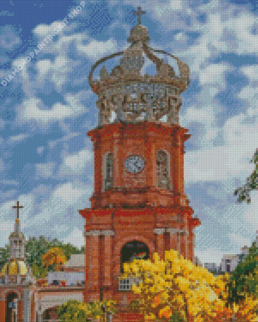 Church in Puerto Vallarta Diamond Painting