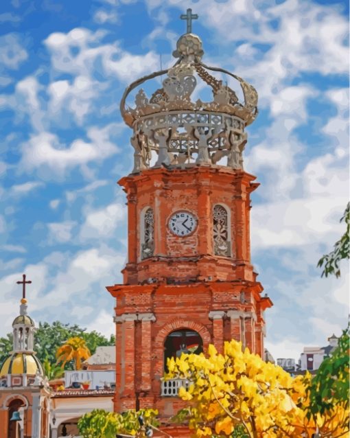 Church in Puerto Vallarta Diamond Painting