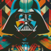 Colorful Darth Vader Diamond Painting