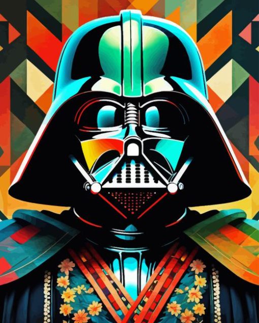 Colorful Darth Vader Diamond Painting