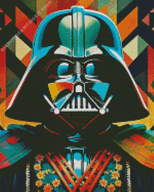 Colorful Darth Vader Diamond Painting