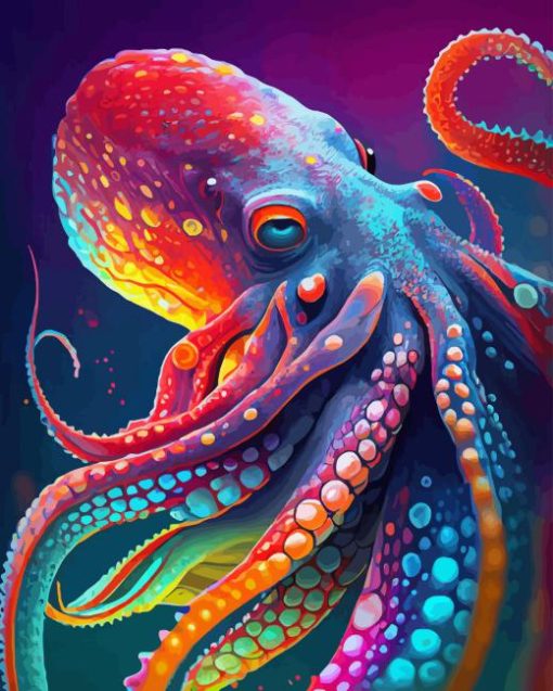 Colorful Octopus Diamond Painting