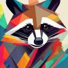 Colorful Raccoon Diamond Painting