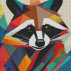 Colorful Raccoon Diamond Painting