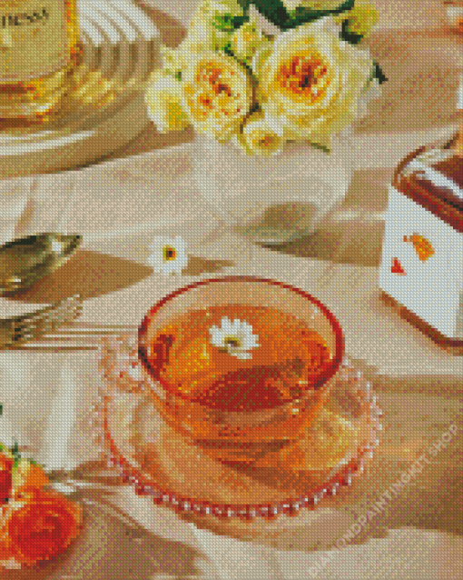 Cup And Saucer Diamond Painting