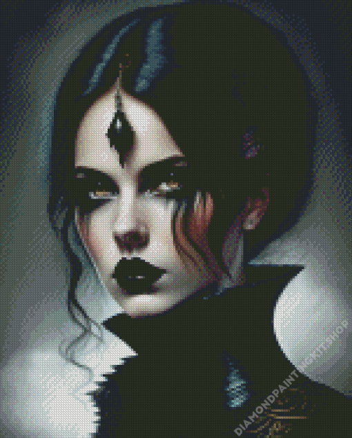 Dark Goth Girl Diamond Painting