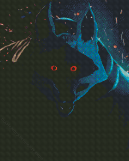 Death Wolf Diamond Painting