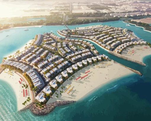 Falcon Island Ras Al Khaimah Diamond Painting