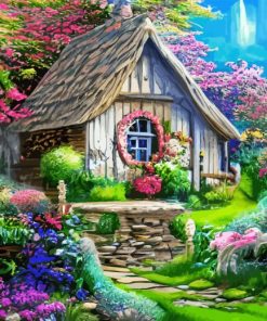 Fantasy Tree Home Diamond Painting