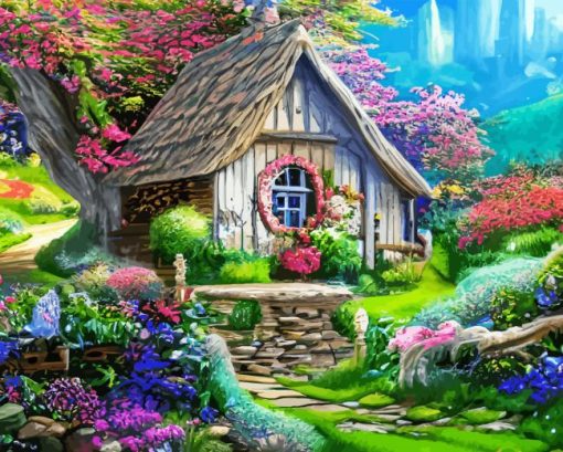 Fantasy Tree Home Diamond Painting