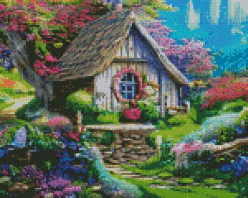 Fantasy Tree Home Diamond Painting