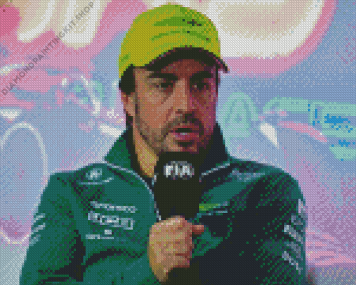 Fernando Alonso Diamond Painting