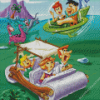 Flintstones And Jetsons Diamond Painting