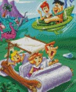 Flintstones And Jetsons Diamond Painting