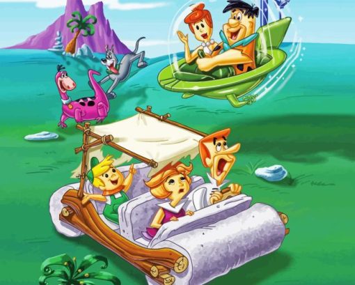 Flintstones And Jetsons Diamond Painting